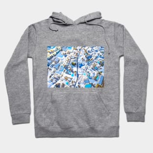 Santorini, Greece. Aerial view #3 Hoodie